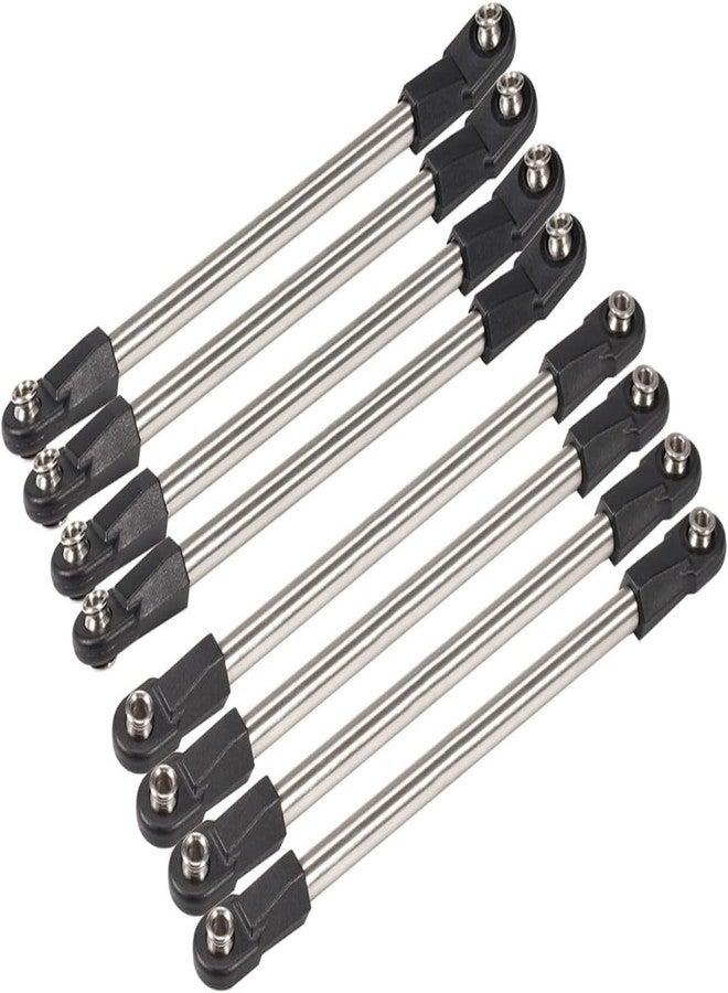 VNUHV Stainless Steel Chassis Tie Rod 275mm Wheelbase Links Set with M4 Rod Ends for 1/10 RC Crawler 275WB SCX10 D90 TF2 DIY Part - Image 1